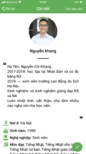 gia sư tiếng Nhật