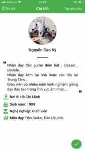 giao vien day dan guitar